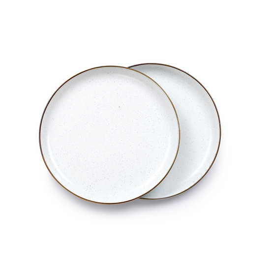 Barebones Enamel Plate Egg Shell Set of 2 CKW-391