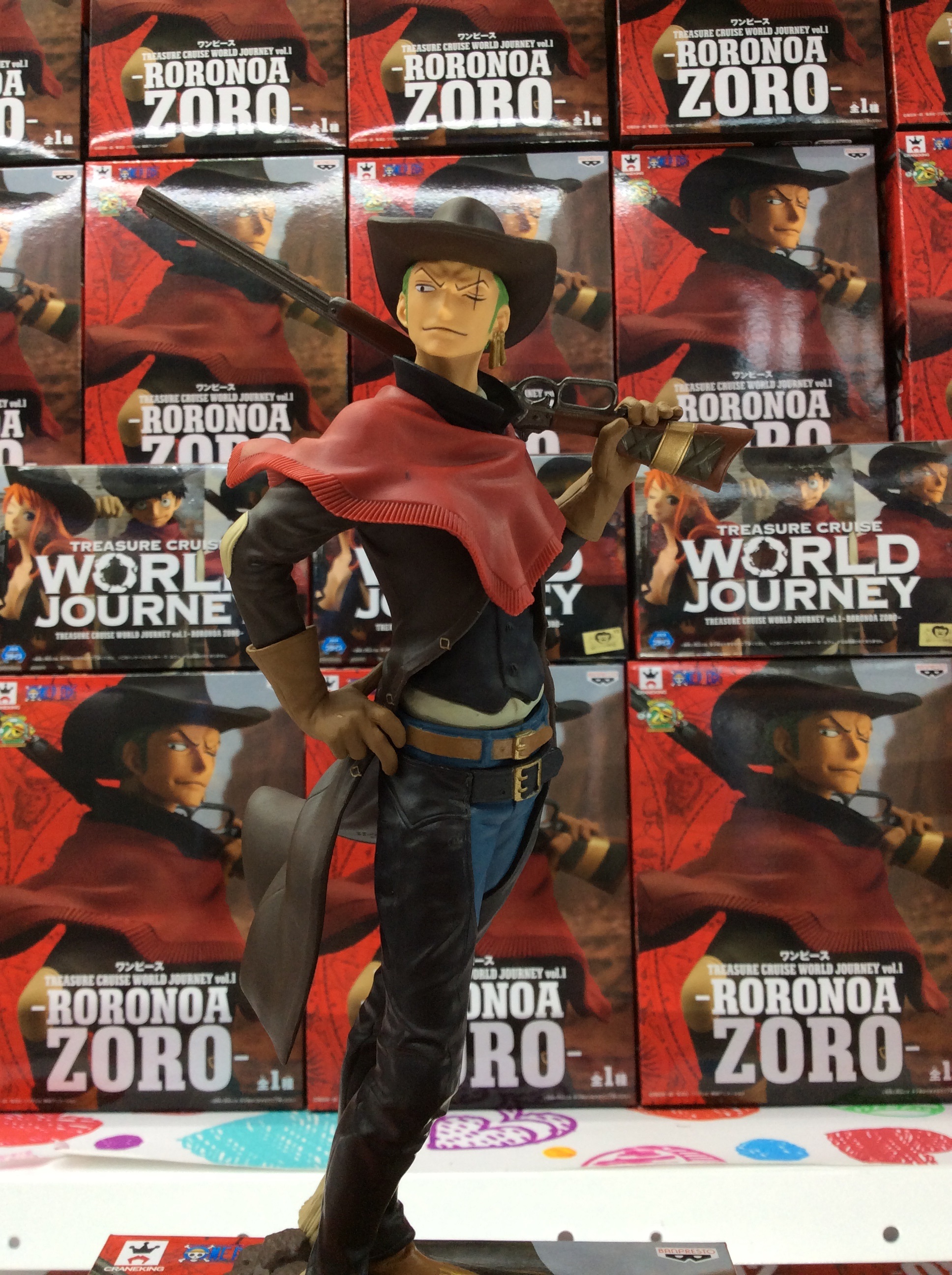 Zoro ของแท้ JP แมวทอง - Treasure Cruise World Journey Banpresto [โมเดลวันพีช]