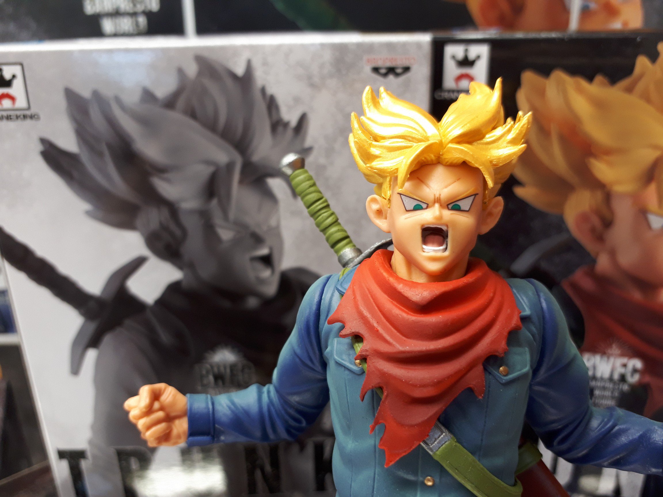 Trunks Super Saiyan ของแท้ JP แมวทอง - Banpresto World Figure Colosseum [โมเดลดราก้อนบอล]