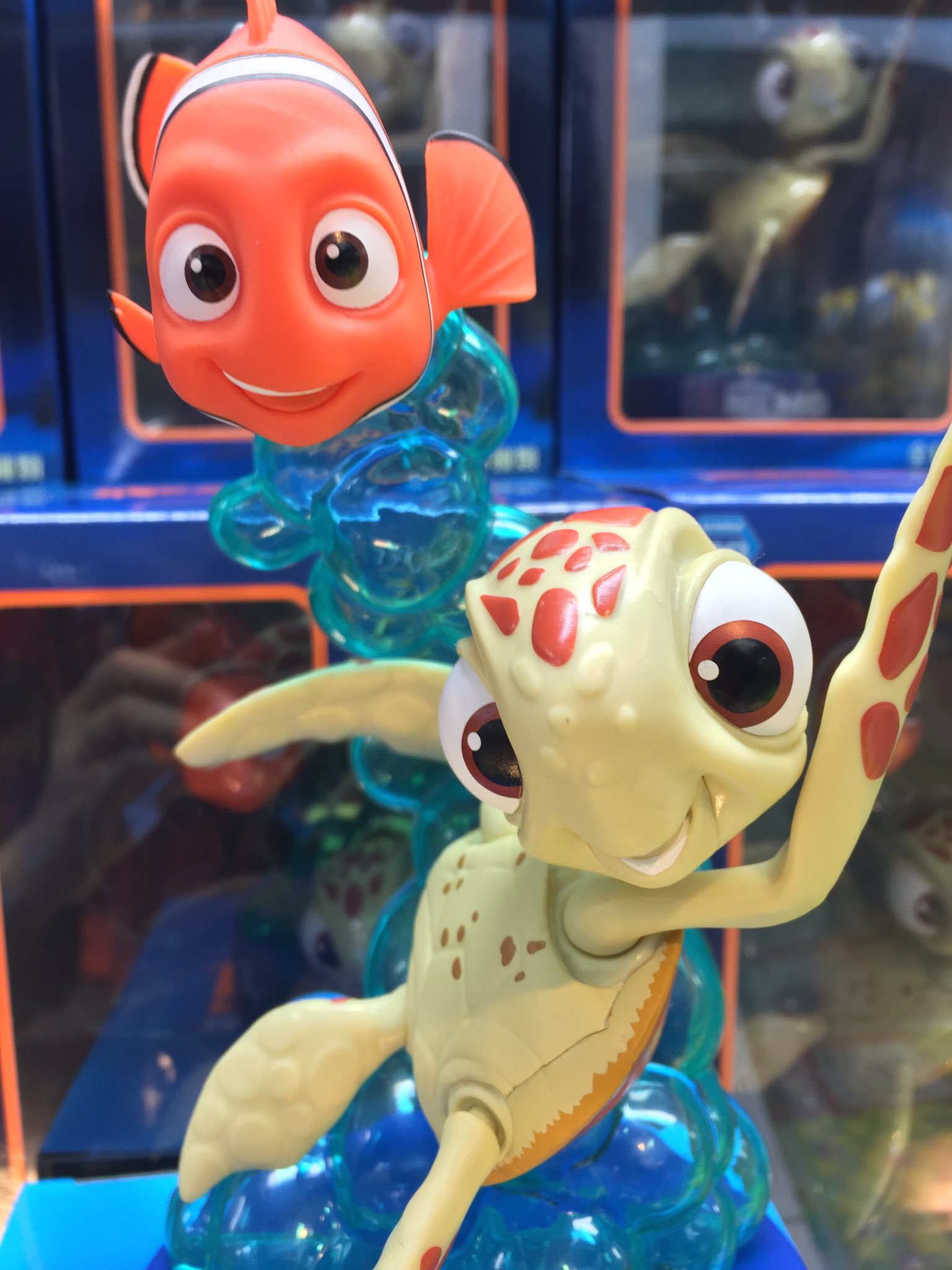 Nemo & Crush ของแท้ JP - Sega [โมเดล Disney] (2 ตัว)