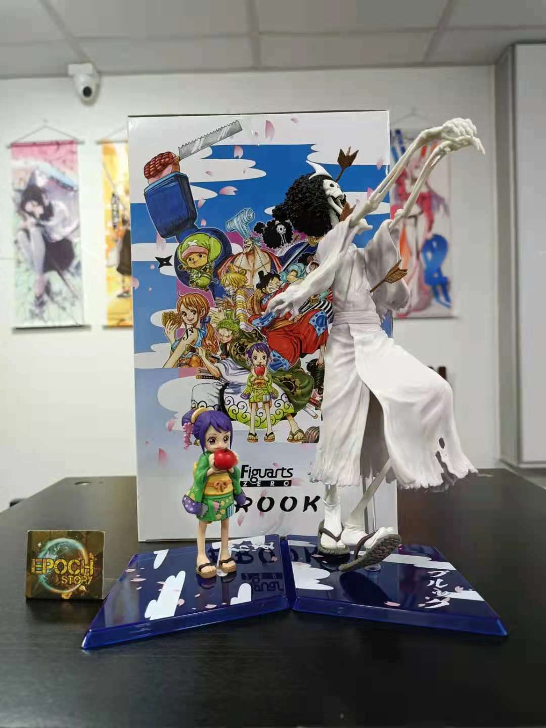 Brook Wano & Tama ของแท้ JP แมวทอง - Figuarts Zero Bandai [โมเดลวันพีช] (2 ตัว)