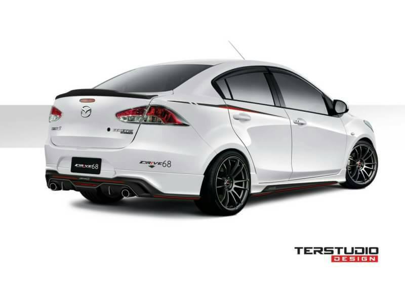 DRIVE 68 VS MAZDA2 SEDAN 4D 2009-2014 [เส้นสายสีแดงสดบ่งบอกความเป็นตัวตนของคุณ]