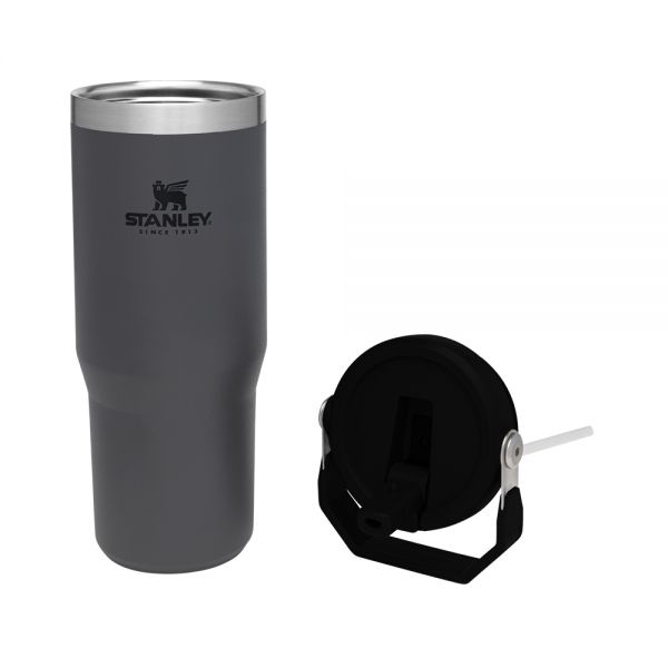 Classic Flip Straw Tumbler 30Oz Charcoal