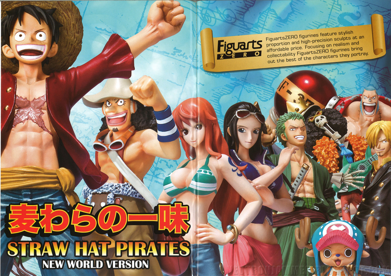 Straw Hat Pirates New World Set ของแท้ JP แมวทอง - Figuarts Zero Bandai [โมเดลวันพีช] (9 ตัว)