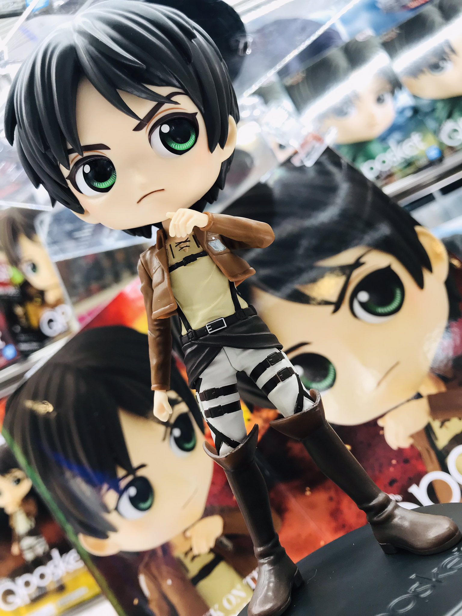 Eren ของแท้ JP - Q Posket Banpresto [โมเดล Attack on Titan]