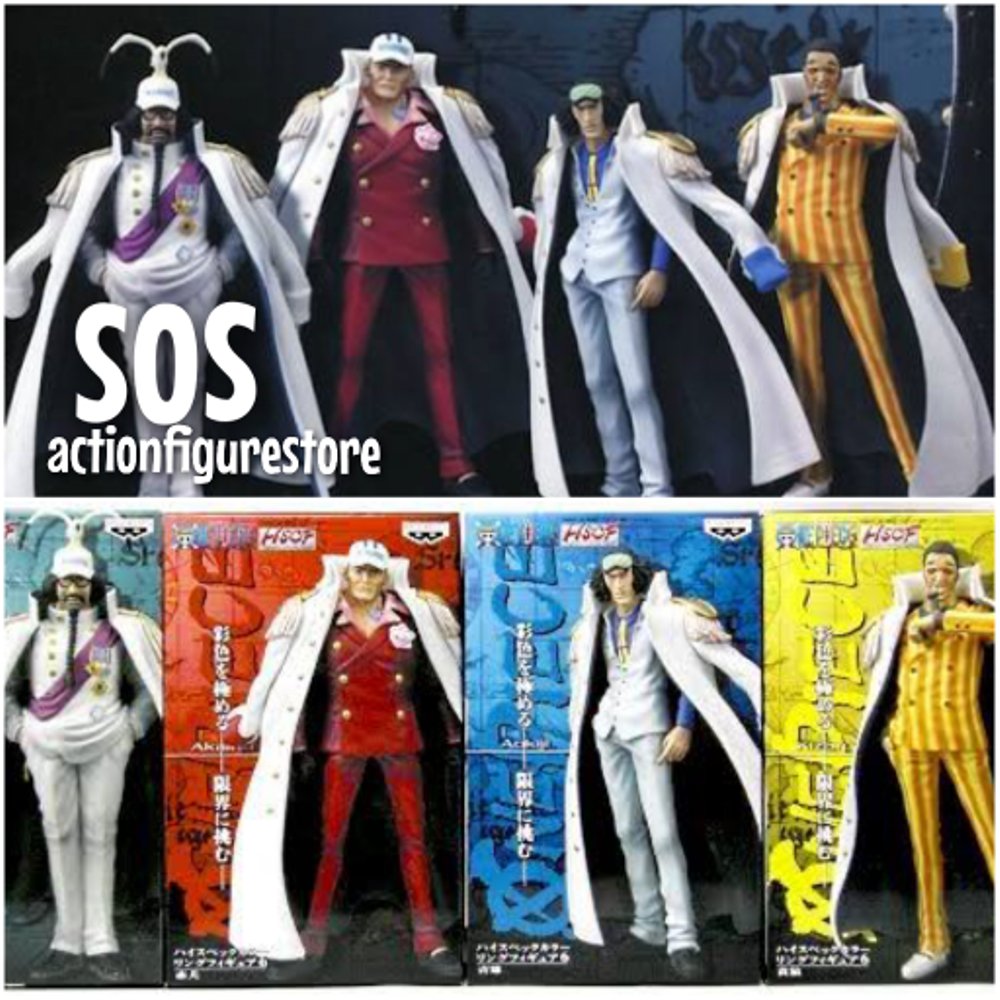 Marine Admiral Set ของแท้ JP แมวทอง - HSCF Banpresto [โมเดลวันพีช] (4 ตัว)