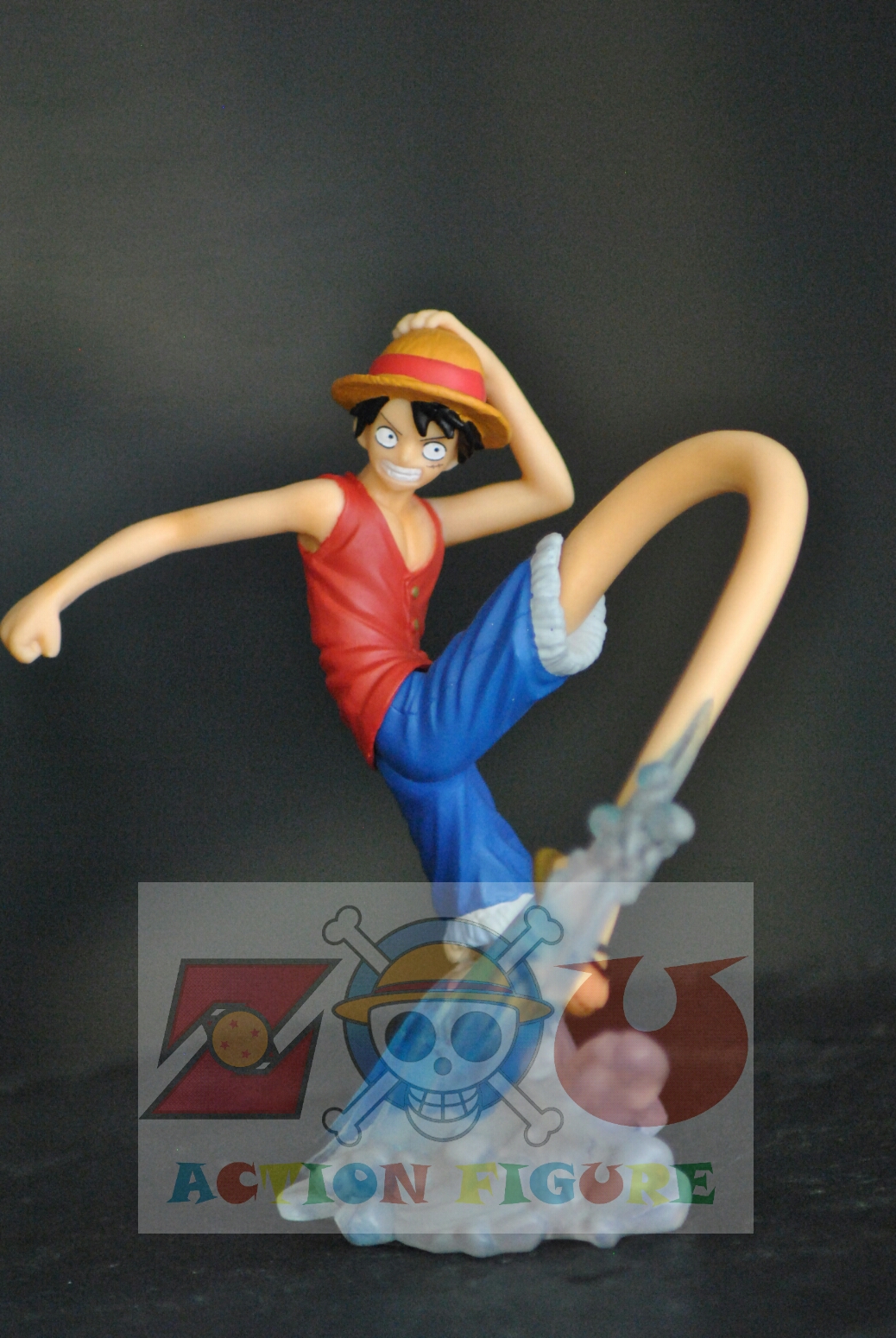 Luffy ของแท้ JP แมวทอง - Attack Motions Bandai [โมเดลวันพีช]