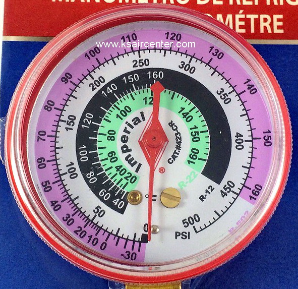 หัวเกจชาร์จนํ้ายา IMPERIAL 423-CR สีแดง (รหัสสินค้า 001040)