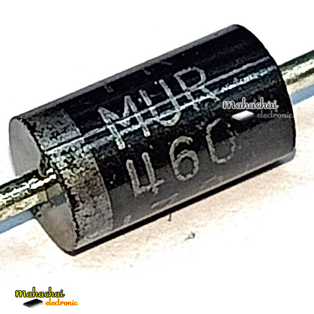 MUR460RLG MUR460 แบบอินไลน์ DO-201AD 4A 600V ไดโอดกู้คืนที่รวดเร็ว(1ชิ้น)