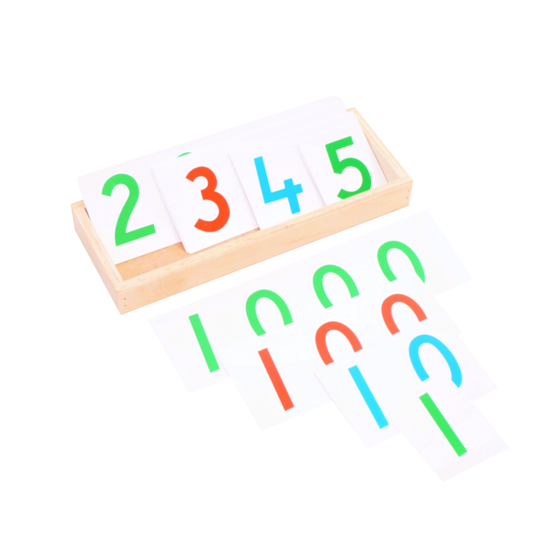 บัตรอ่านตัวเลข (ชุดใหญ่) บัตรตัวเลขไม้เสริมทักษะและการเรียนรู้