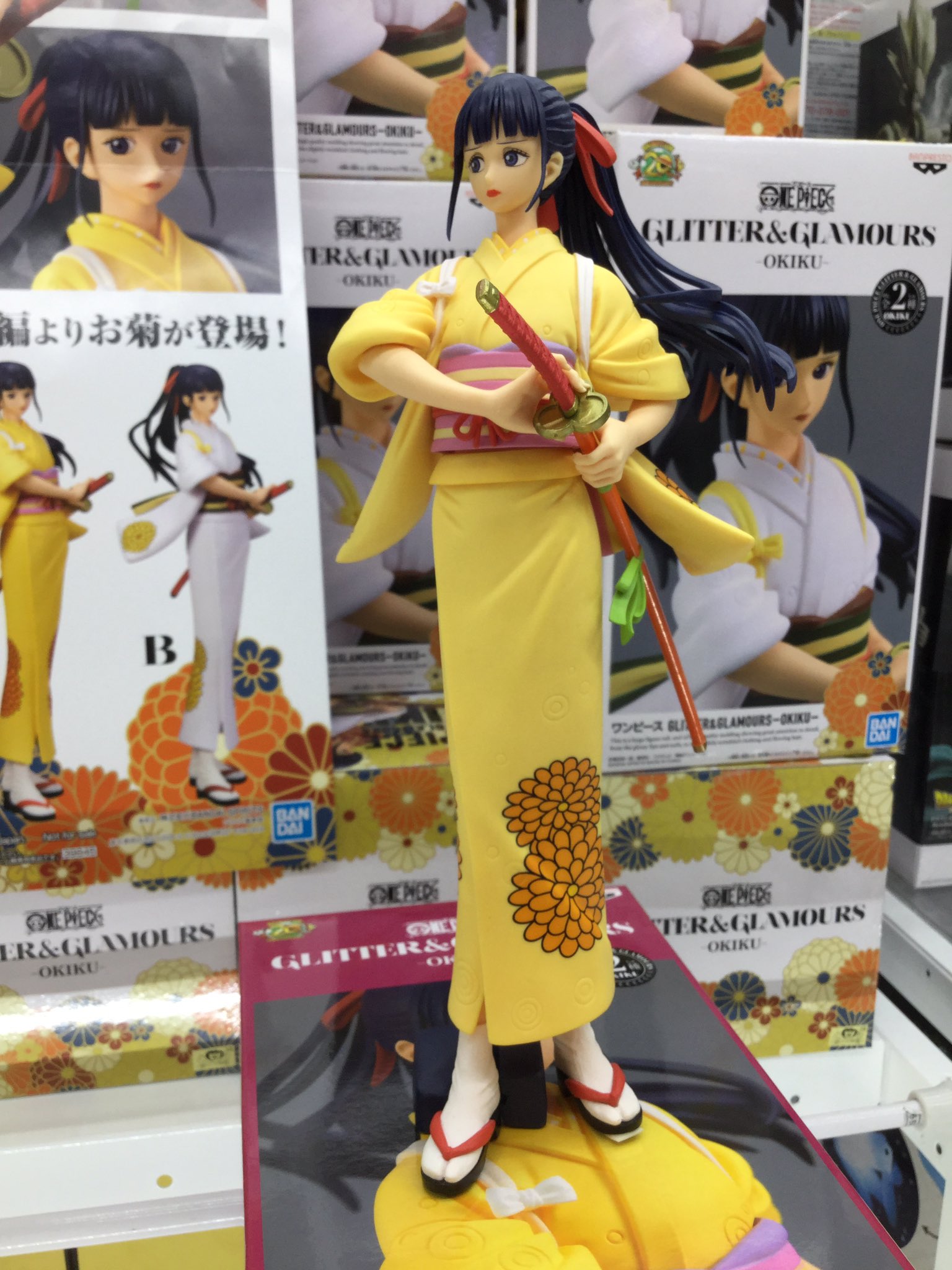 Okiku ของแท้ JP แมวทอง - Glitter & Glamours Banpresto [โมเดลวันพีช]