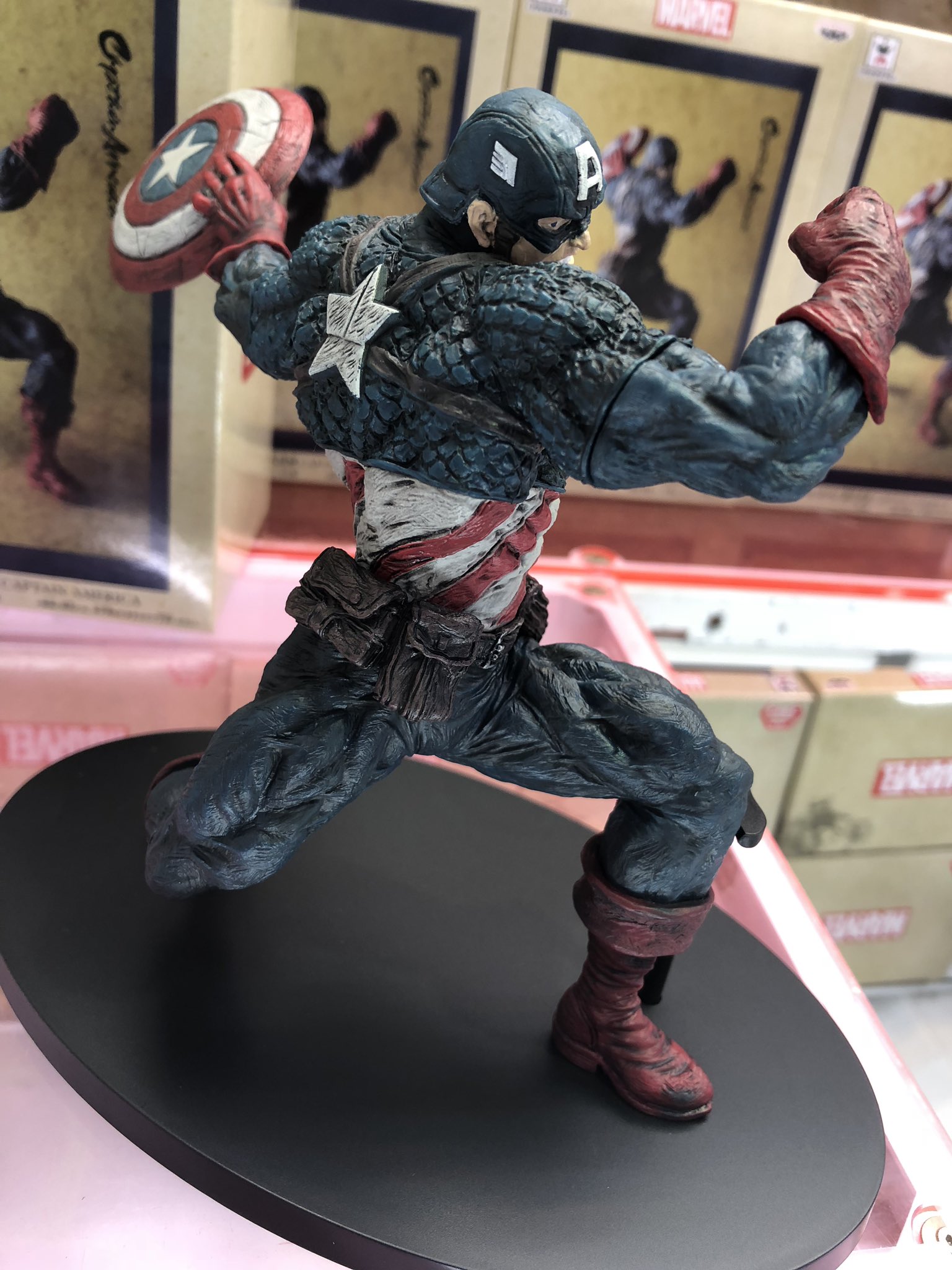 Captain America ของแท้ JP - Banpresto [โมเดล Marvel]