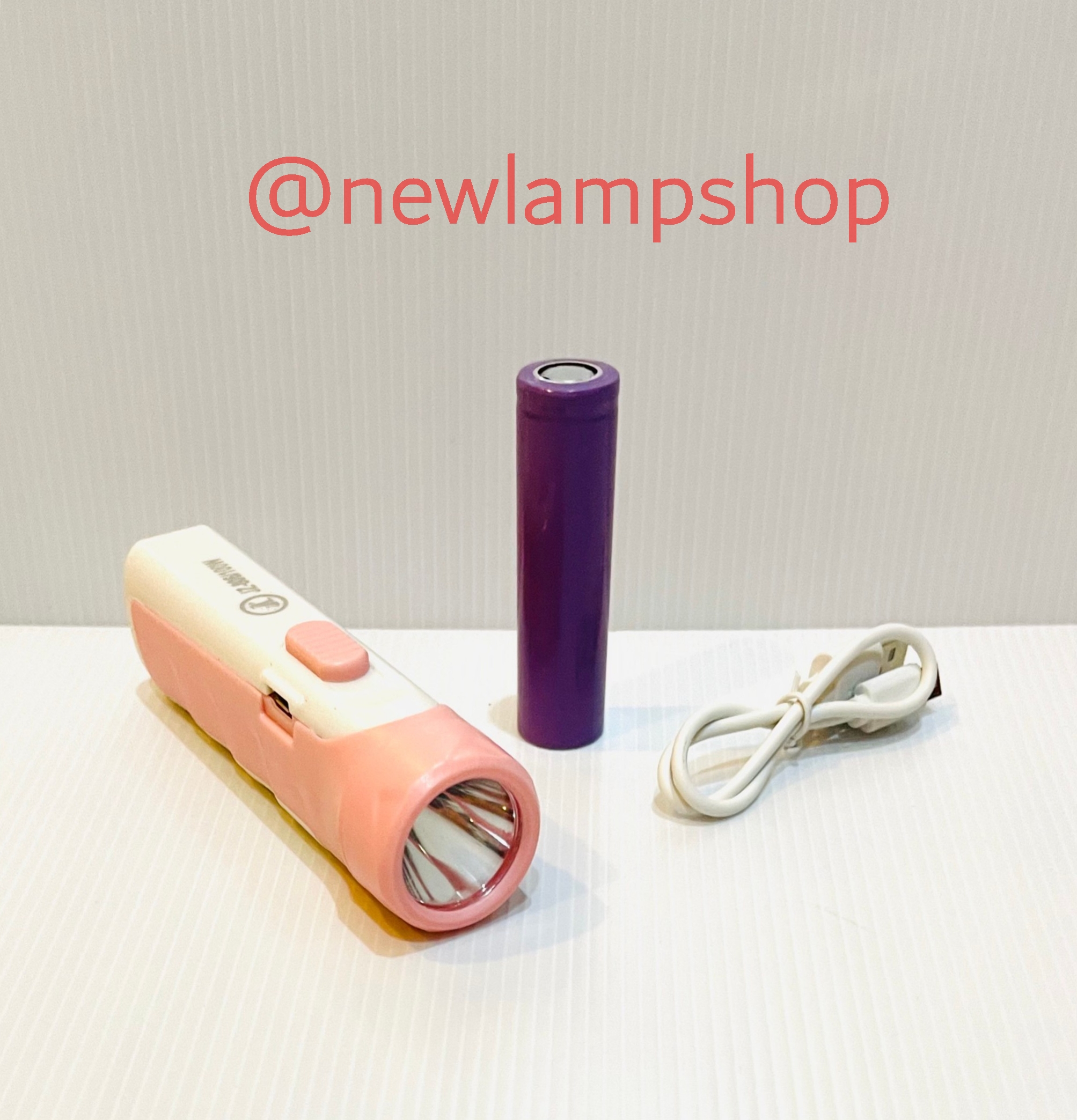 ไฟฉายกระบอก LED 806 ชุดพร้อมถ่านและสายชาร์จ usb