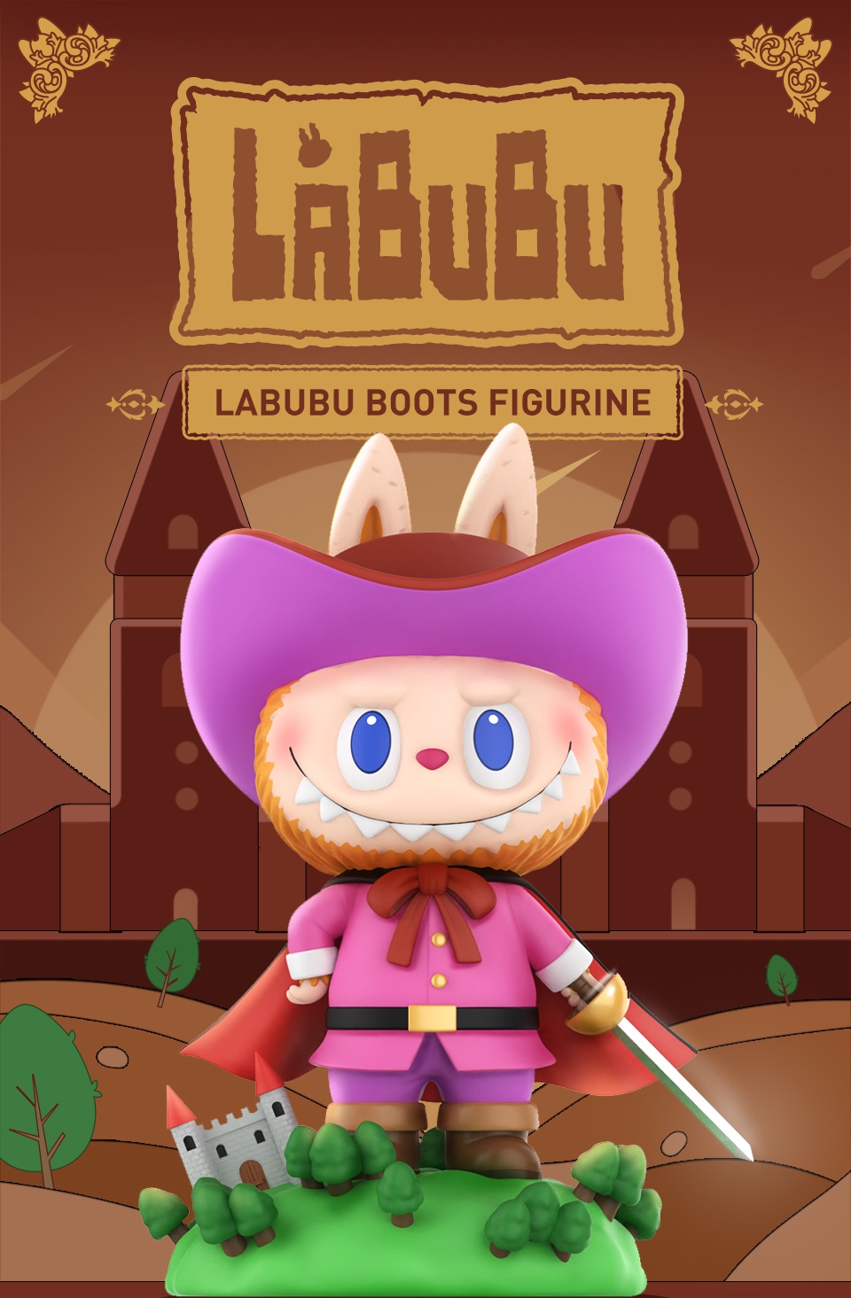 Labubu Boots The Monsters - 200% - ของแท้ - Pop Mart [โมเดลลาบูบู้] (สินค้าพร้อมส่ง)