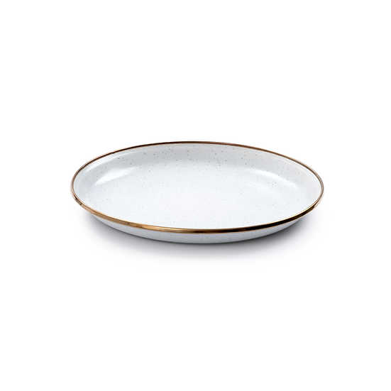 Barebones Enamel Salad Plate Eggshell Set of 2 CKW-392