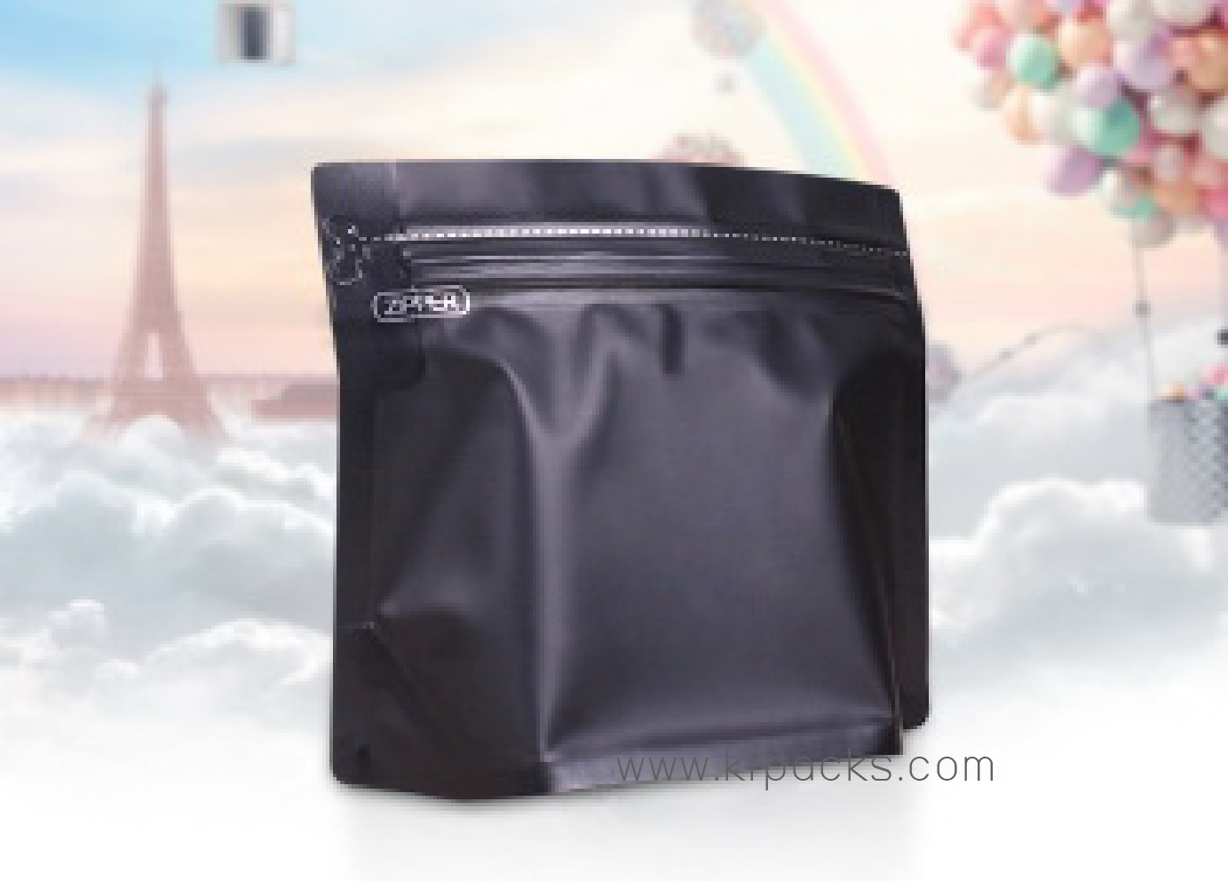 ถุงซิปแนวนอน ฟอยล์สี ขนาด 18.5*14.5*8 cm.(100g)
