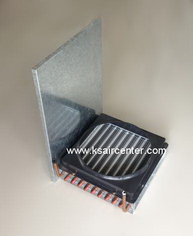 รังผึ้ง คอยล์ร้อน ตู้แช่ อลูมิเนียม แบบ 2 แถว