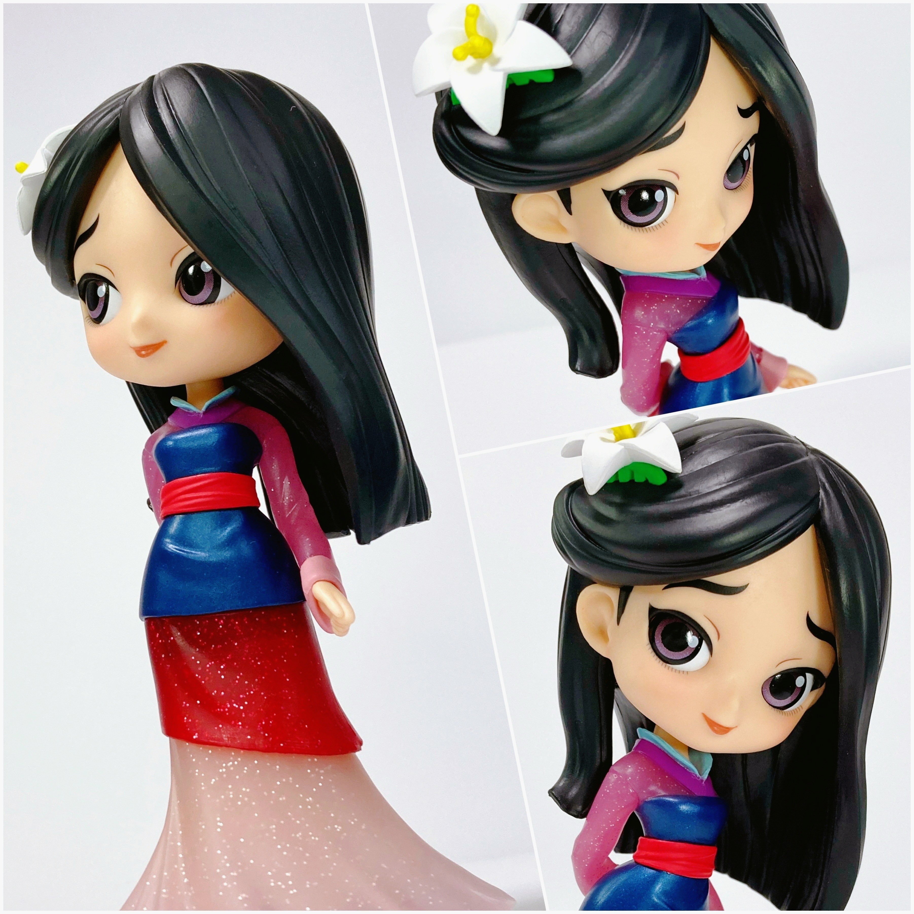 Mulan - Glitter Line ของแท้ JP - Q Posket Banpresto [โมเดล Disney]