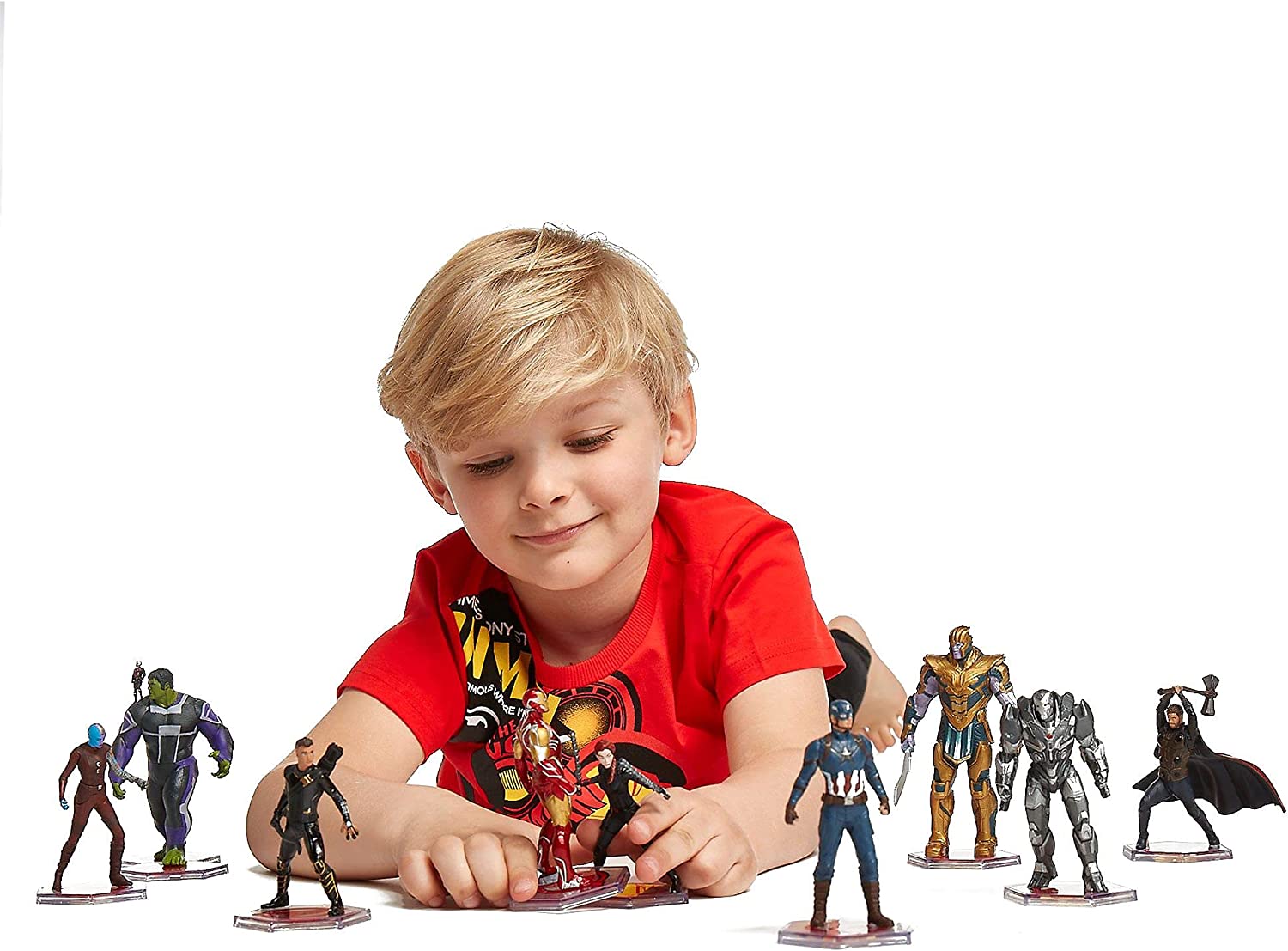 Avengers ของแท้ JP - Deluxe Figurine Set Disney [โมเดล Marvel] (9 ตัว)