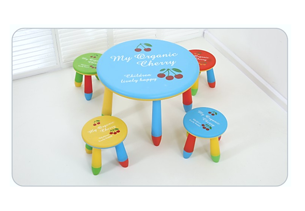 ชุดโต๊ะกลมกิจกรรมหลากสี SET 2 พร้อมเก้าอี้ 4 ที่นั่ง โต๊ะเก้าอี้นักเรียน, โต๊ะเด็ก, เก้าอี้เด็ก, อนุบาล-ประถม โต๊ะ กิจกรรม โต๊ะพลาสติกขาเหล็ก,โต๊ะเขียนหนังสือเด็ก สั่งนำเข้า