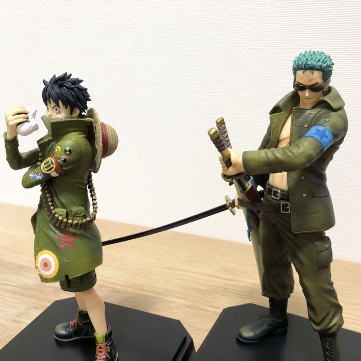Luffy & Zoro Military Style ของแท้ JP แมวทอง - Ichiban Kuji Banpresto [โมเดลวันพีช] (2 ตัว)