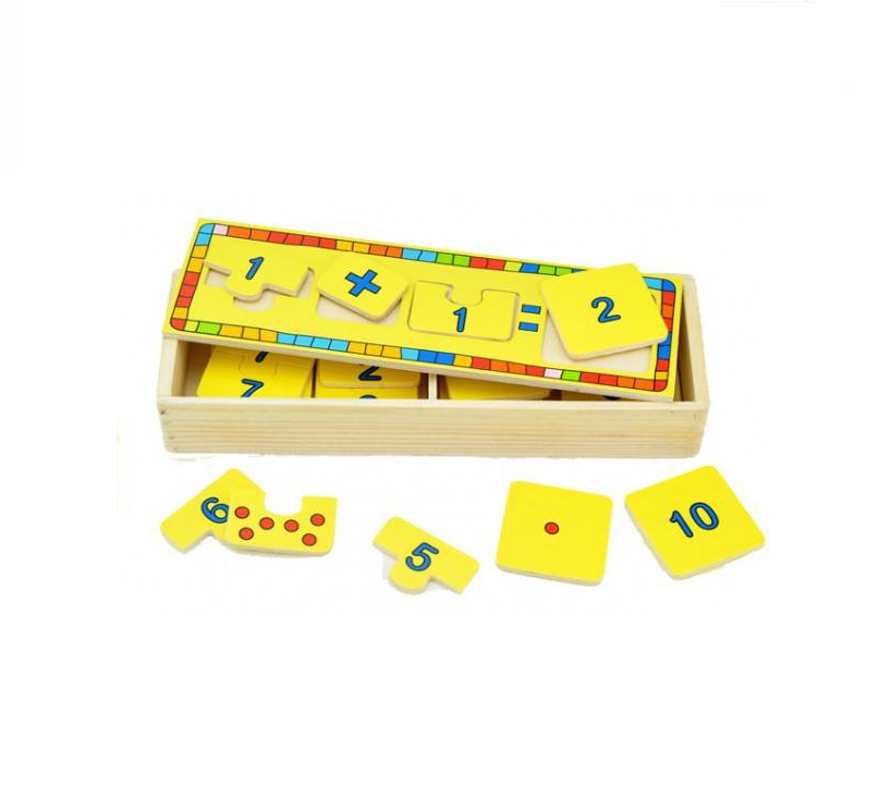 กล่องจิ๊กซอว์บวกลบ (ตัวเลข/จุด) ,ของเล่นไม้ ,ตัวเลข,บวกลบเลข ของเล่นเสริมทักษะการเรียนรู้, ของเล่นเสริมพัฒนาการเด็กอนุบาล, สื่อการสอนปฐมวัย, พร้อมส่ง
