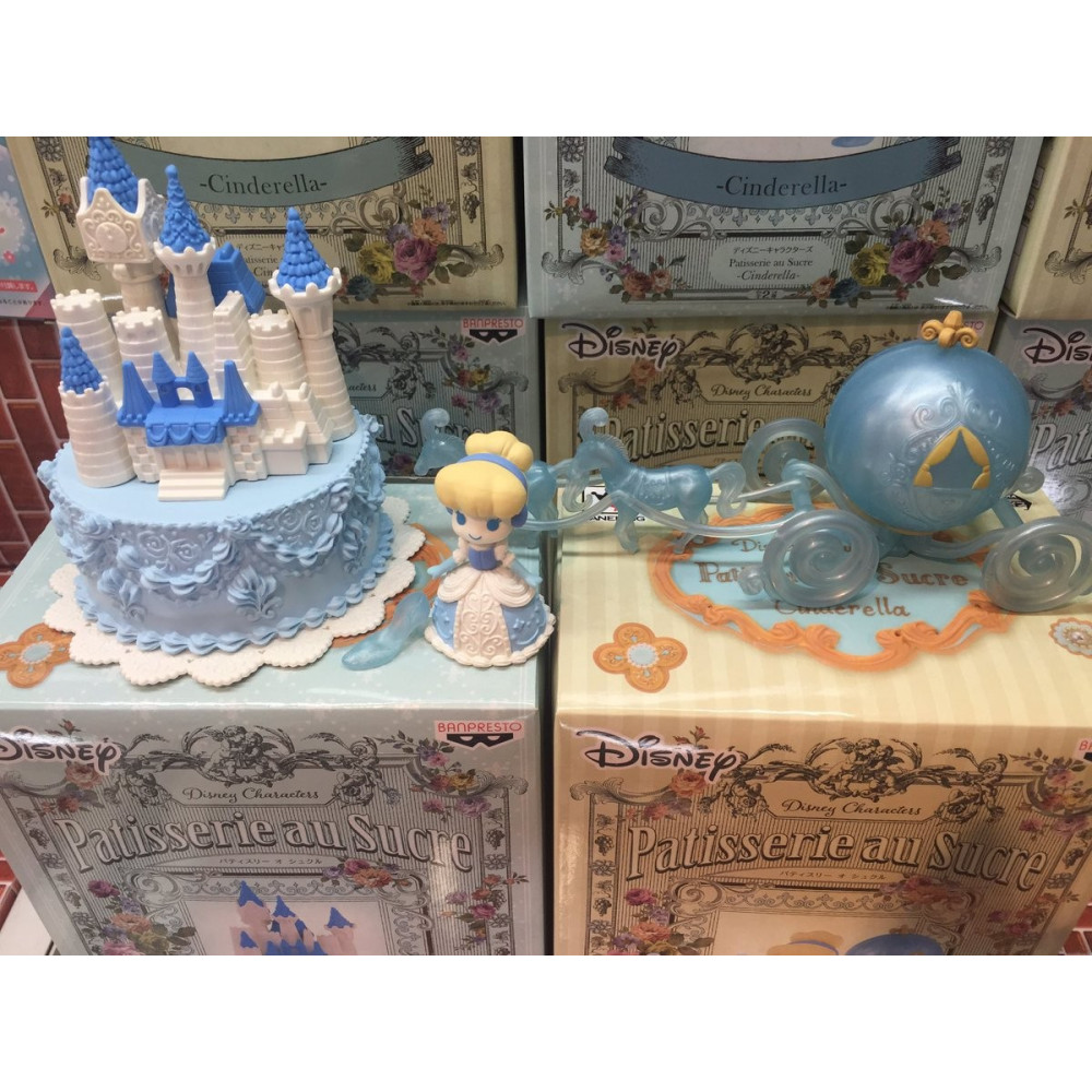 Cinderella & Castle ของแท้ JP - Patisserie au Sucre Banpresto [โมเดล Disney] (1 ตัว + ปราสาท)