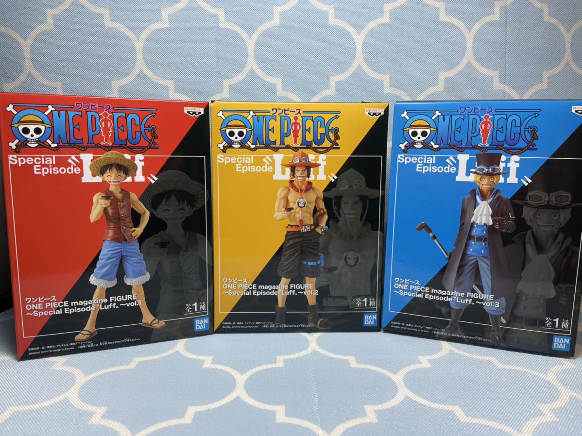 Brother Set ของแท้ JP แมวทอง - Magazine Figure Banpresto [โมเดลวันพีช] (3 ตัว)