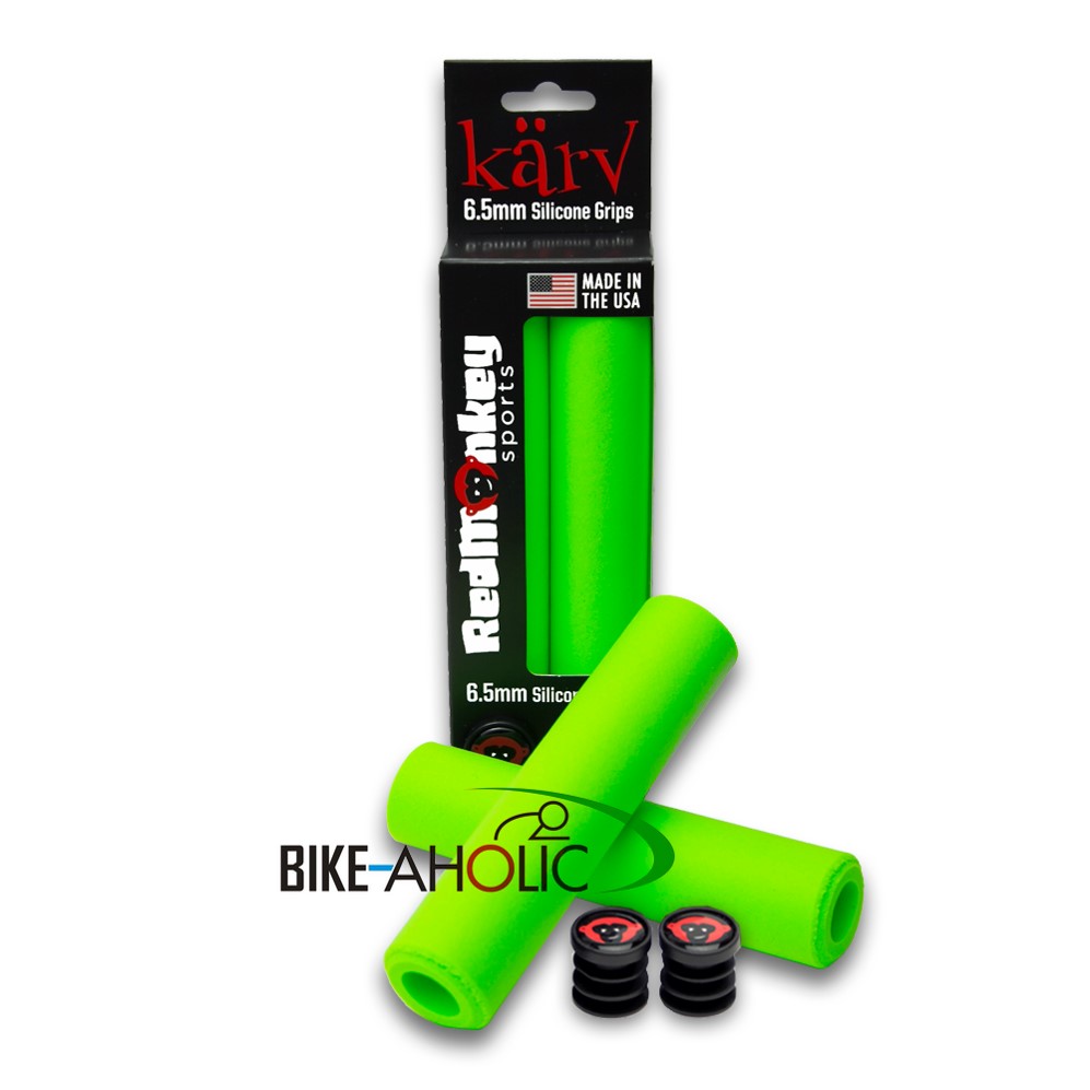 ปลอกแฮนด์ซิลิโดน 100% Red Monkey Karv(XT) Grips สีเขียว