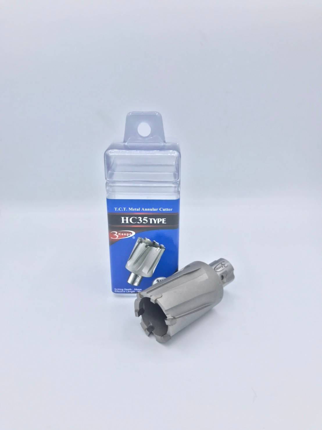 โต 38 * ลึก 50 มม. ดอกเจาะเจ็ทบอท "3KEEGO" JET BROACH T.C.T. ANNULAR CUTTER