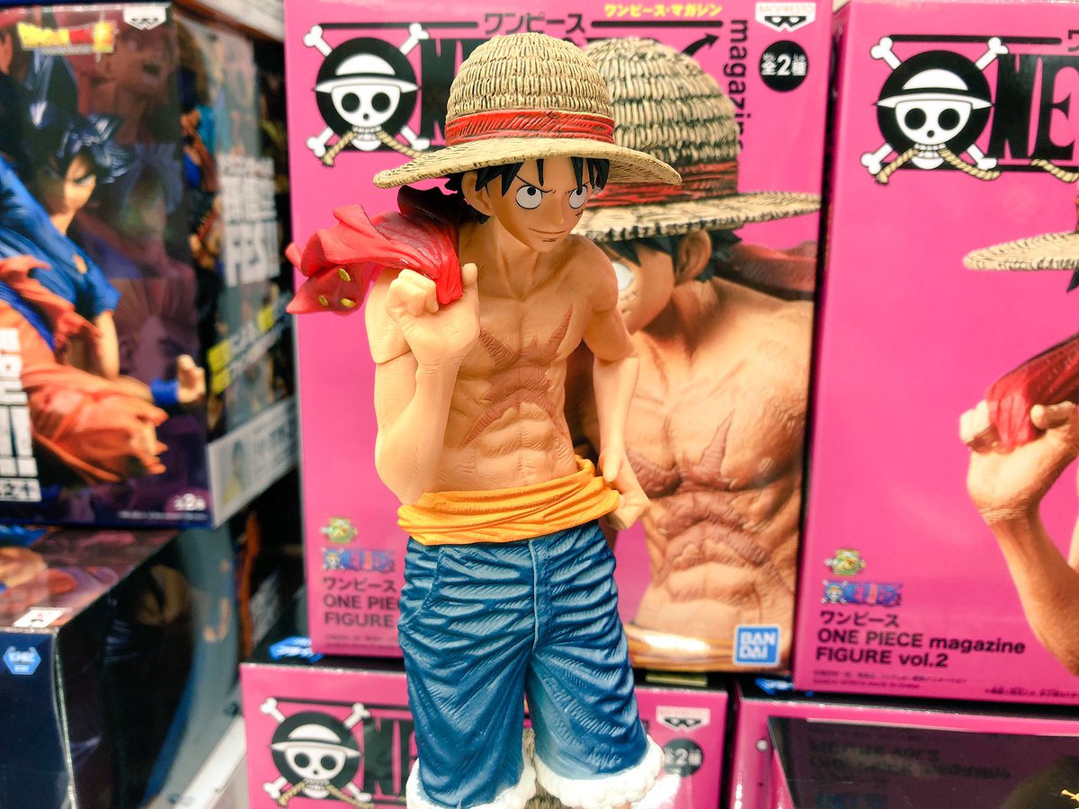 Luffy ของแท้ JP แมวทอง - Magazine Figure Banpresto [โมเดลวันพีช]