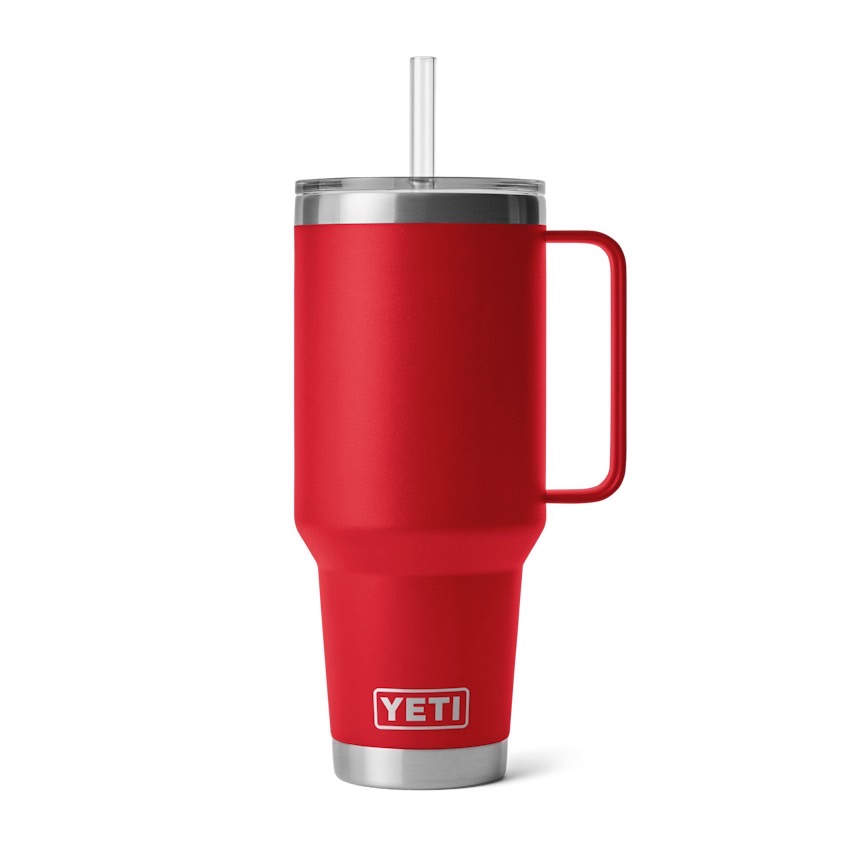 Rambler 42Oz Mug With Straw Lid Rescue Red