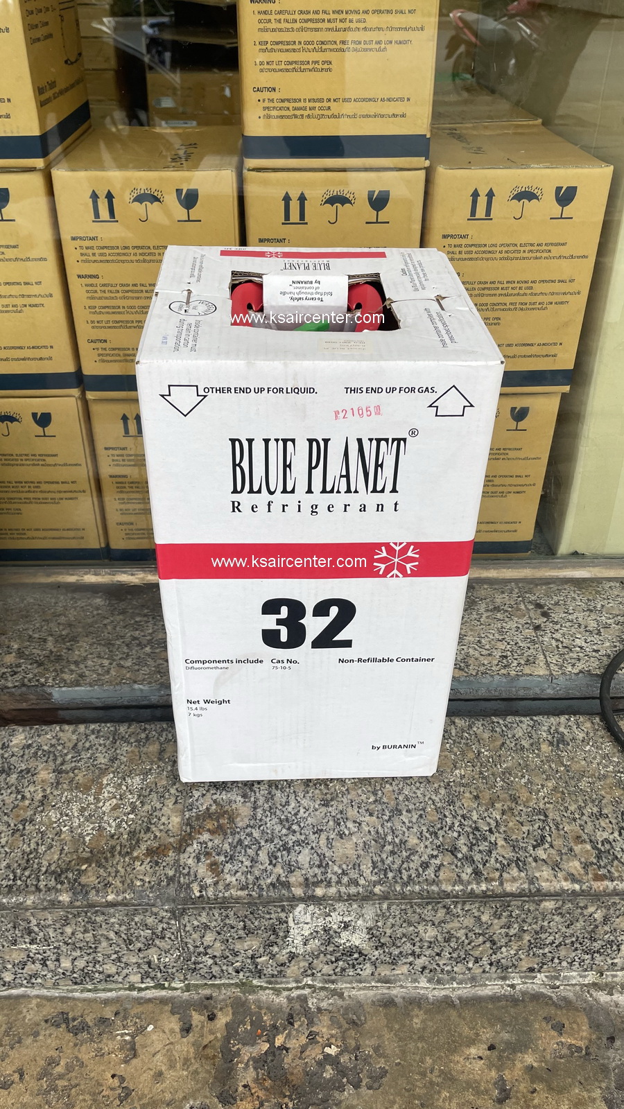 น้ำยาแอร์ R-32 BLUEPLANET ขนาด 7 กก / ถัง