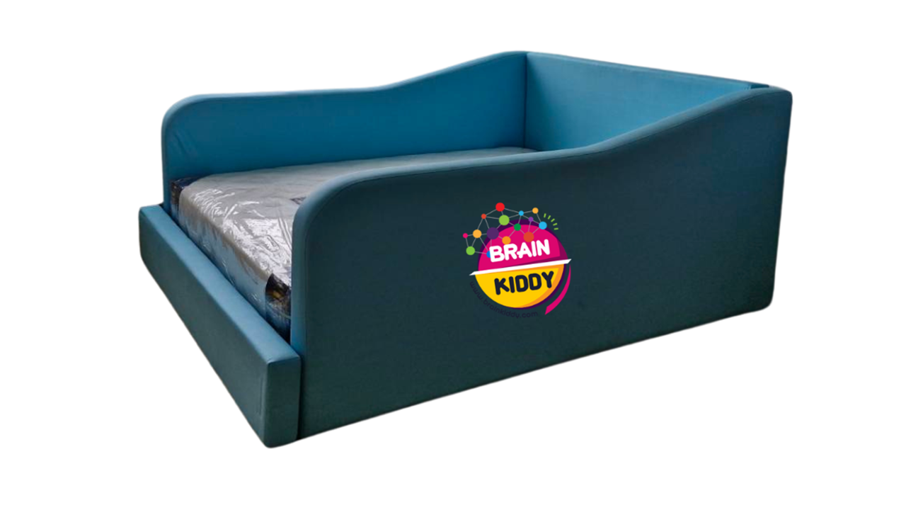 เตียงเด็ก เตียงโครงไม้บุนวมหุ้มหนัง เตียงพร้อมนอน เตียงนุ่มนิ่ม ใช้ที่บ้าน เตียงเด็กในโรงพยาบาล สั่งผลิตตามสีที่ต้องการได้