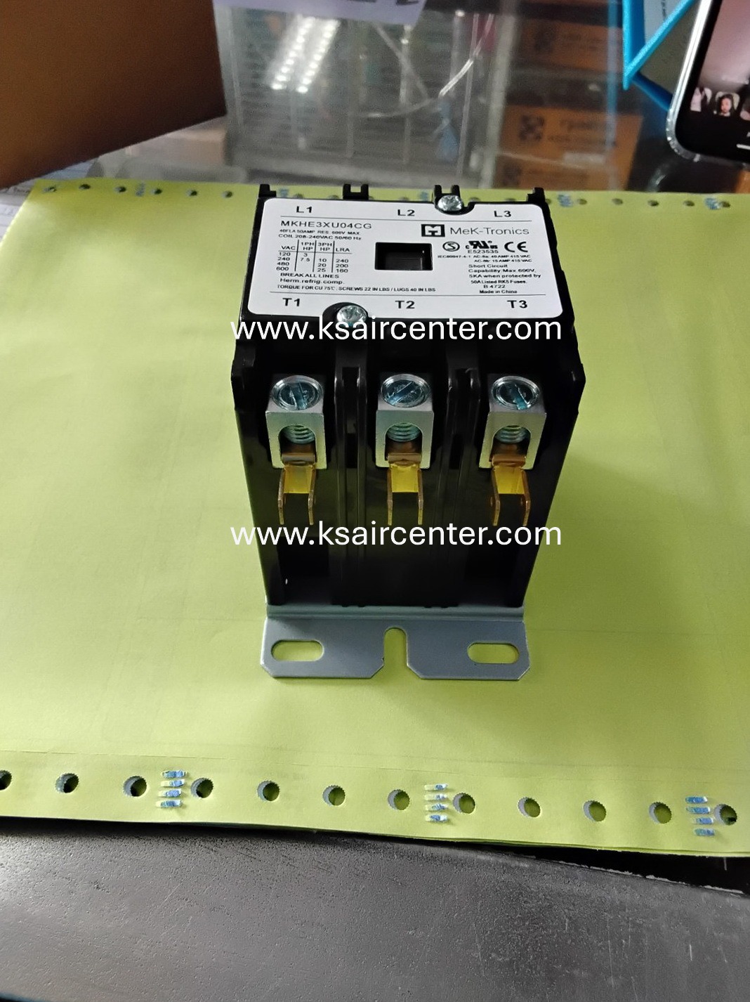 แมกเนติก MEK-TRONICS 40A 3 ขา (3P) (รหัสสินค้า 069129)