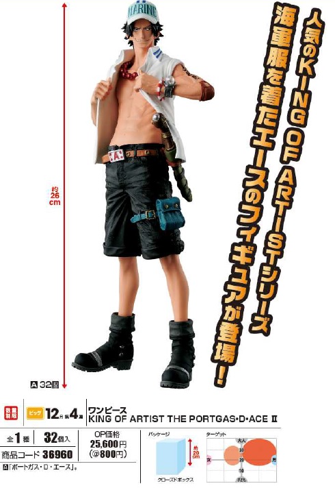 Ace ของแท้ JP แมวทอง - King of Artist Banpresto [โมเดลวันพีช]