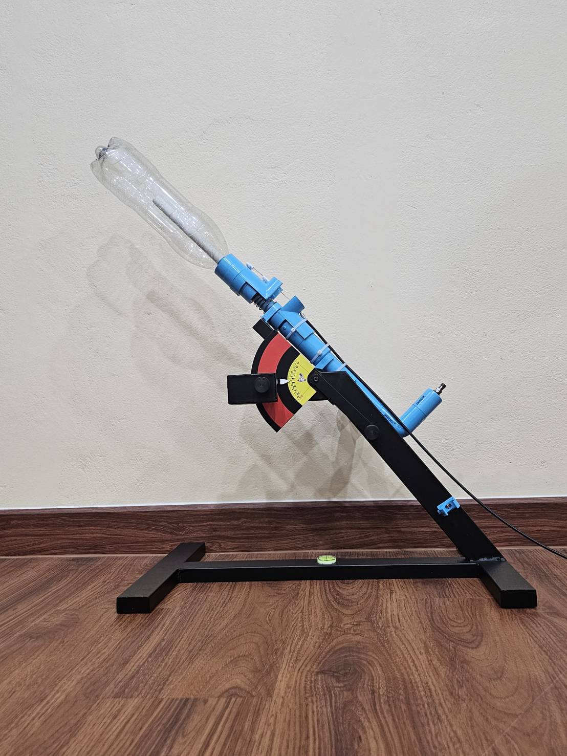 ฐานยิงจรวดขวดน้ำ แถมที่สูบลม ทดลองวิทยาศาสตร์ทดสอบยิงจรวดขวดน้ำ สื่อการสอนเด็กประถม มัธยม ช่างเทคนิค ปวช ปวส ใช้ในการแข่งขันยิงจรวดขวดน้ำ