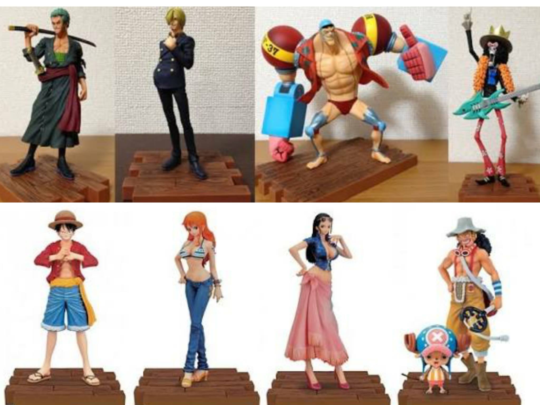 Straw Hat Pirates New World Set ของแท้ JP แมวทอง - Ichiban Kuji Banpresto [โมเดลวันพีช] (9 ตัว + เรือ)