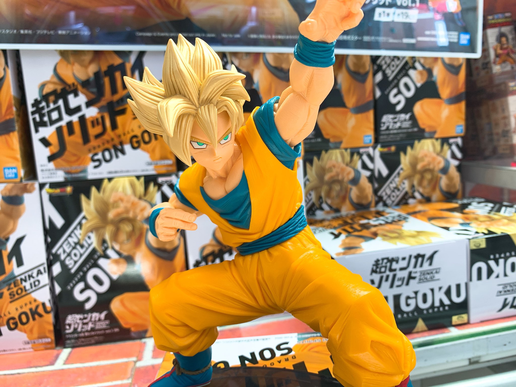 Goku Super Saiyan ของแท้ JP แมวทอง - Zenkai Solid Banpresto [โมเดลดราก้อนบอล]