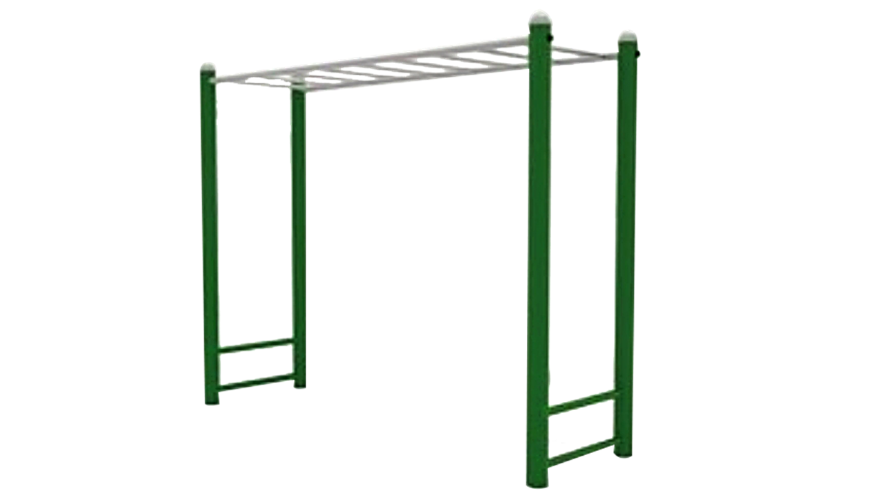 เครื่องออกกำลังกาย กลางแจ้ง ชุดโหน ไต่ราง ลานกีฬา อเนกประสงค์ สนามกีฬา ขนาด 110*300*250 ซม.