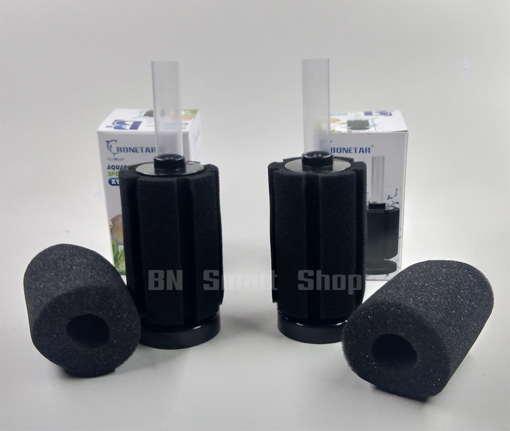 กรองฟองน้ำ BONETAR XY-2836 Aquarium Sponge Filter แพ็คคู่ แถมฟรีฟองน้ำอย่างดี 2 อัน