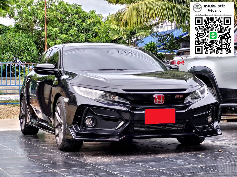 TiTHUM XTYPE R รุ่น 3 ท่อ VS HONDA CIVIC (FK) 5D'17-ON [หล่อสวยลงตัวไปอีกนานน]