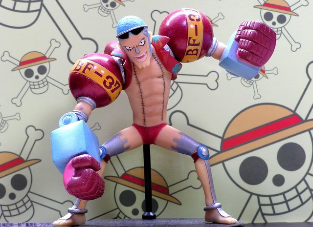 Franky ของแท้ JP แมวทอง - Half Age Characters Bandai [โมเดลวันพีช]