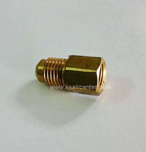 ฮาฟ ยูเนี่ยนทองเหลือง ตัวเมีย เกลียวลด