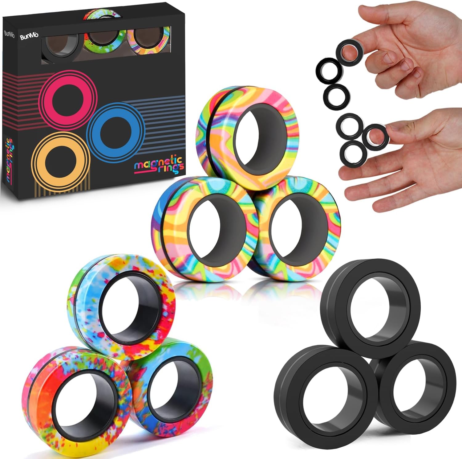 Magnetic Fidget Rings ของแท้ USA - BunMo [ สินค้าพร้อมส่ง ]