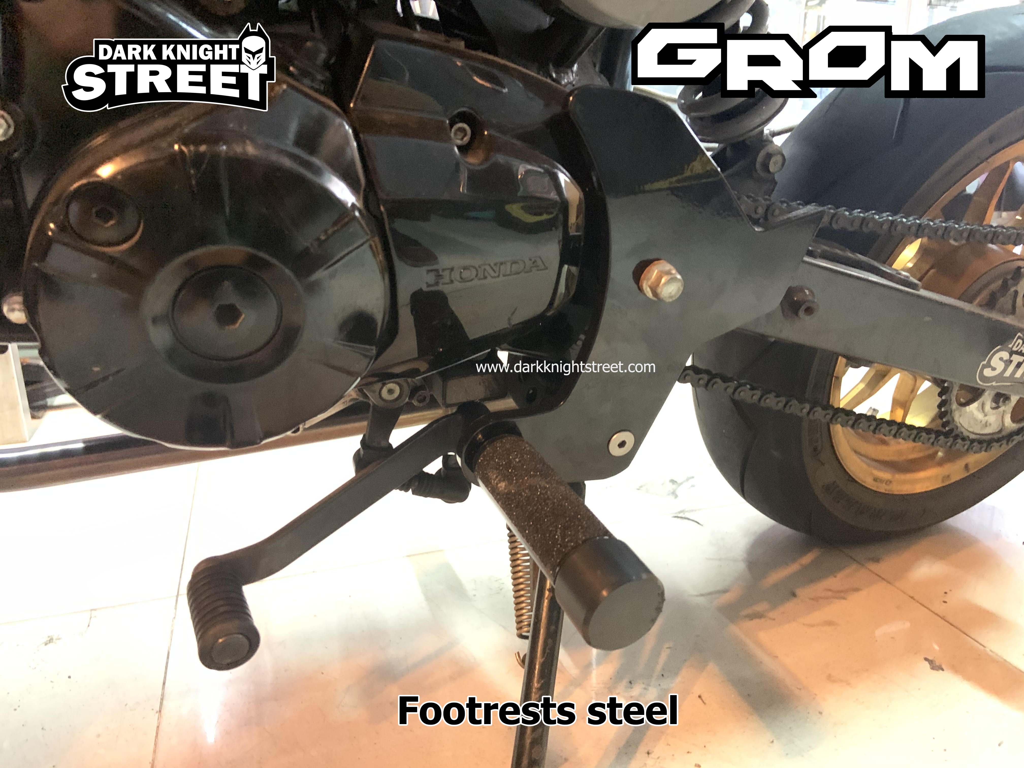 Honda Grom footrests steel (Fits : 14-20)