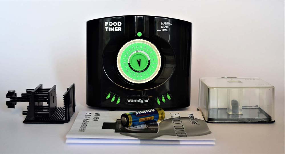 เครื่องให้อาหารปลากุ้ง Warmtone FOOD TIMER WT-180A ตั้งได้ 6ครั้งต่อวัน