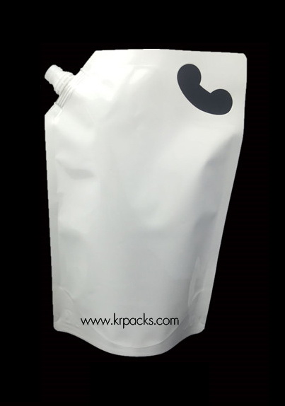 ถุงฝาเกลียว สีขาวนม