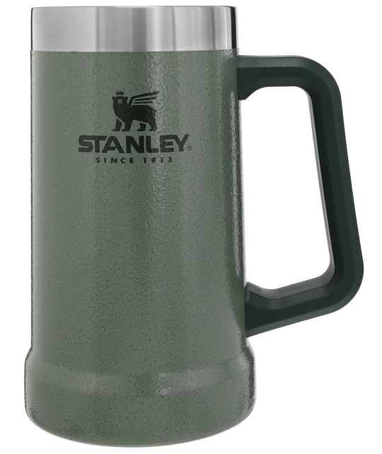 Adventure Big Grip Beer Stein 24Oz Hammertone Green