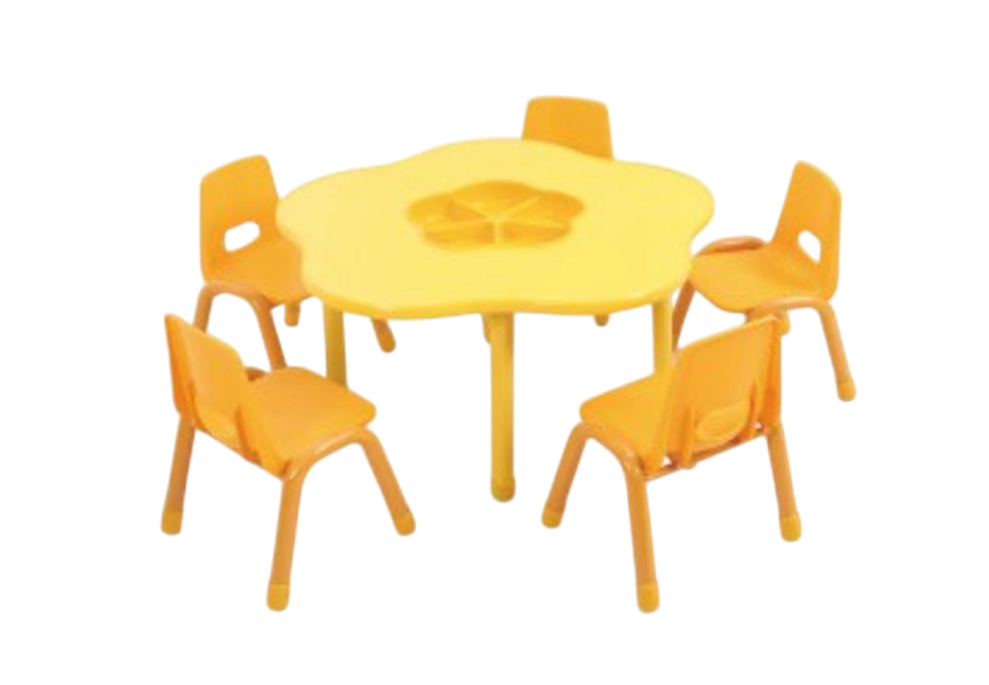 ชุดโต๊ะดอกไม้ พร้อมเก้าอี้ 5 ที่นั่ง โต๊ะเก้าอี้นักเรียน,โต๊ะเด็ก,เก้าอี้เด็ก,อนุบาล-ประถม,โต๊ะกิจกรรม,โต๊ะพลาสติกขาเหล็ก,โต๊ะเขียนหนังสือเด็ก สั่งนำเข้า ขนาดโต๊ะ 60x100x48-56 ซม.